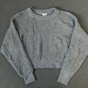 Cropped knit sweater